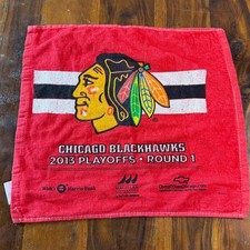 Chicago Blackhawks 2013 Playoffs Round 1 NHL Rally Towel Red BMO Harris Bank