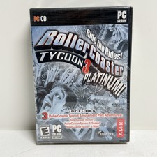 RollerCoaster Tycoon 3 Platinum (PC, 2004) • Brand New Sealed