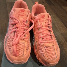 New Balance 530 Unisex Kids Pink Mesh Lace-Up Sneakers US 4 M EU 36 GR530TE