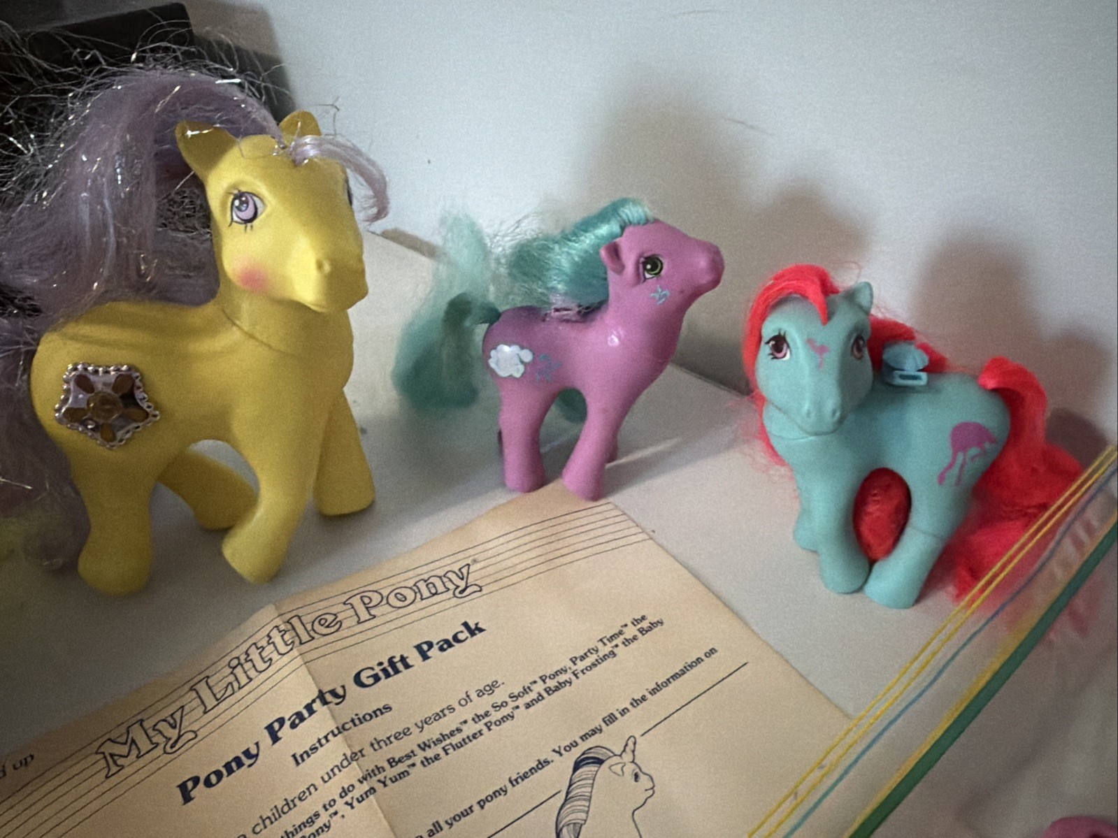 Vtg My Little Pony Birthday Party Gift Pack Accessories Almost Complete w/Extras