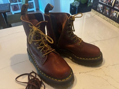 Dr. Martens Jadon Platform Leather Women's Boot - Brown - Size 8 - BRAND NEW