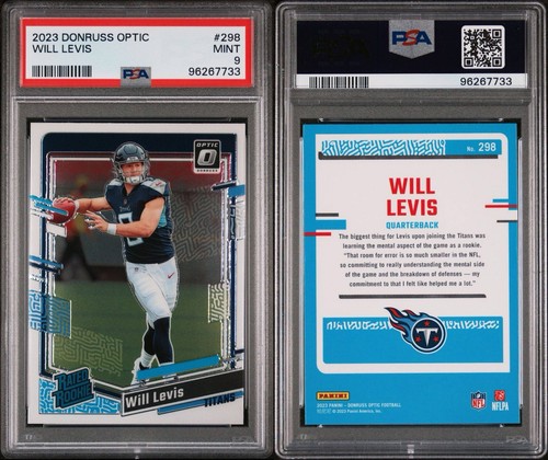 2023 Panini Donruss Optic - Rated Rookie Will Levis #298 (RC) (733) - Picture 3 of 3