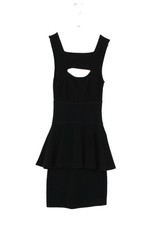 French Connection Women's Mini Dress UK 6 Black 100% Polyester Short Mini
