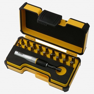 Felo XS-Strongbox IMPACT Bit Set with Industrial Bits and Impact Bitholder, 19 P