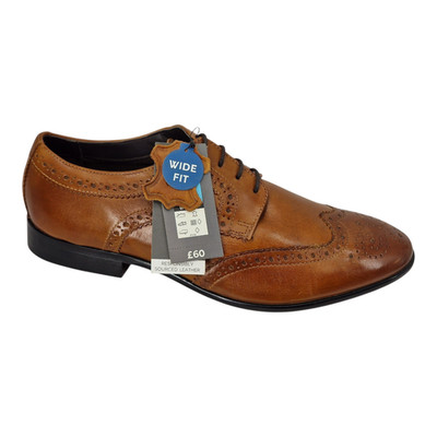 M&S Herren klassische Leder Halbschuhe breite Passform UVP £60,00