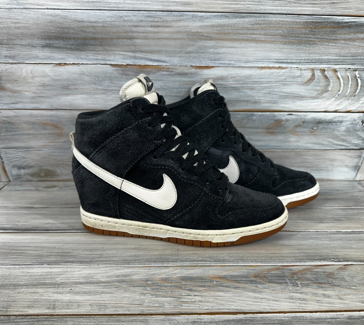 Nike Dunk Sky High Essential 'Black Gum' Women's Sneakers | eBay