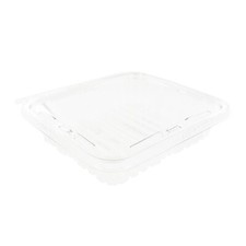 Inline Plastics 35 oz. Plastic Shallow Tamper Resistant Deli Container, 150-Case