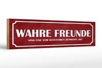 Holzschild Spruch 46X10 Cm Wahre Freunde Geschenk Holz Deko Schild