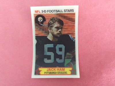 1980 Stop N Go NFL 3-D #47 Pittsburgh Steelers Jack Ham NRMT MINT CONDITION.