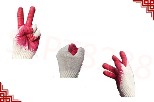 8 Pairs Premium Work Gloves Red Latex Palm Coating Rubber Coated - Picture 4 of 6