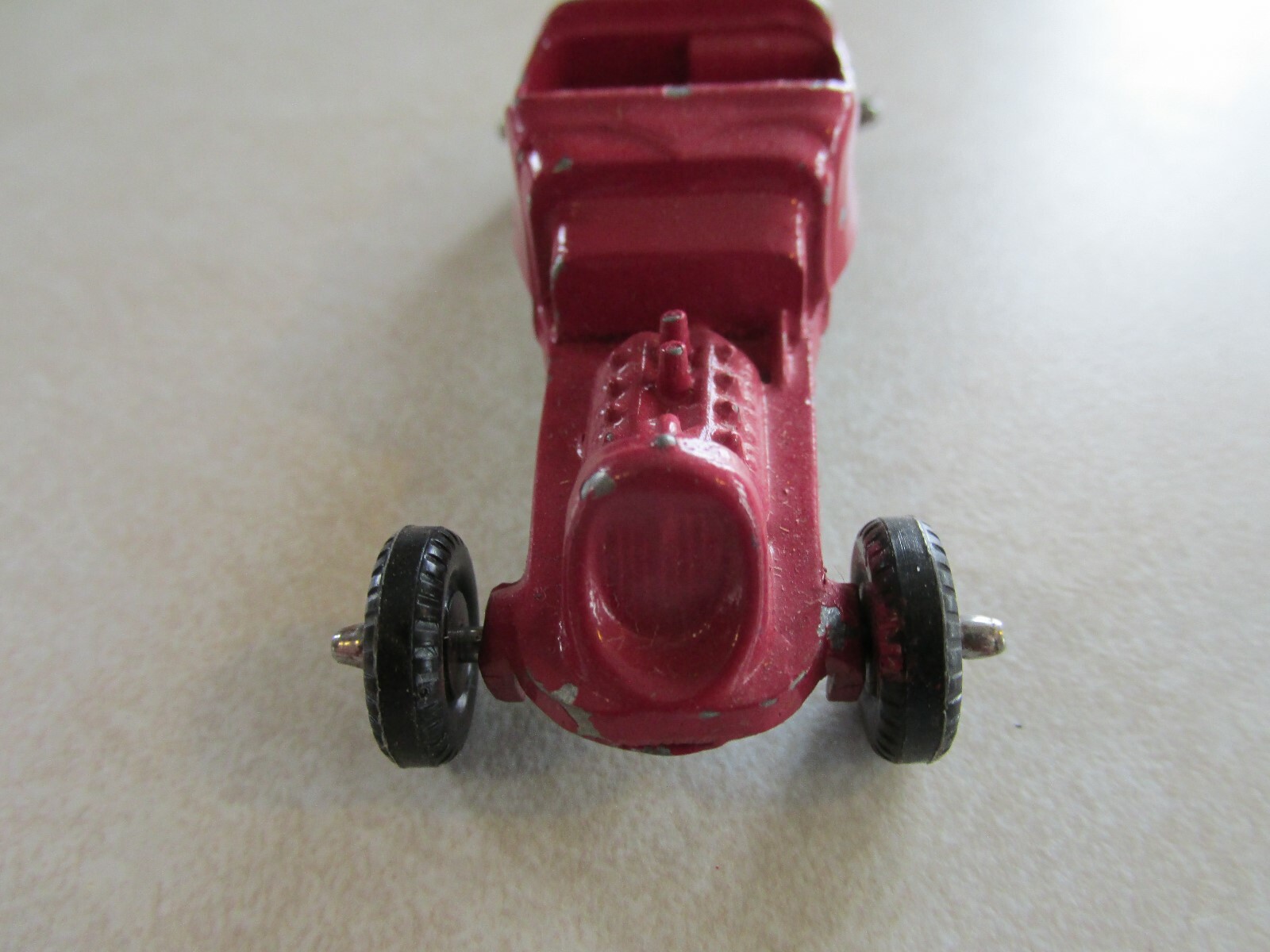 Vintage Diecast Midgetoy Red Toy Camion-citerne de voiture