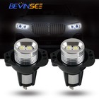6000K White LED Angel Eyes Halo Marker Light Bulbs Error Free For BMW E90 E91 X5