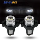 6000K White LED Angel Eyes Halo Marker Light Bulbs Error Free For BMW E90 E91 X5