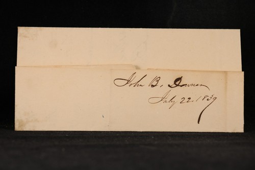 Vermont: Johnson 1839 Stampless Cover, Blue Ms, Postmaster Free to St. Albans - Picture 2 of 3