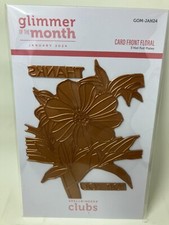 SPELLBINDERS GLIMMER OF THE MONTH- JANUARY 2024 "CARD FRONT FLORAL" NEW