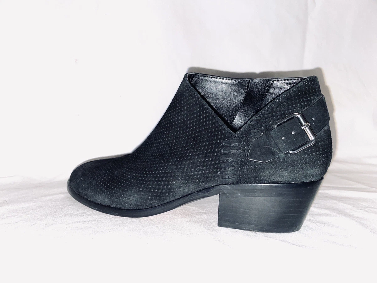 Vince camuto top black suede booties