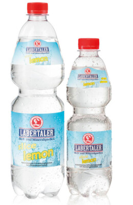 6x1,0l. Labertaler PET Flasche Mineralwasser + slice lemon Einweg 