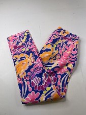 LILLY PULITZER Callahan Chino Pants Size 2 Floral Print Tropical 24401