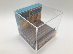 River City Ransom Sauna Customized Text for Gifts! Shadow Box Diorama Cube NES