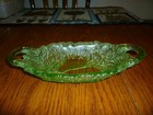 Green Depression (?) Glass  Relish  - Maker Indiana Glass Co -Avocado Pattern . — photo 1
