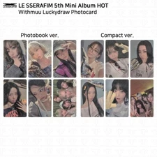 Le Sserafim 5th Mini Album HOT Withmuu Luckydraw Photocard KPOP K-POP Sakura