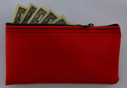 Money Bag Zipper Wallet Custom Personalized Printed Dollar Bill Purse - Picture 4 of 6