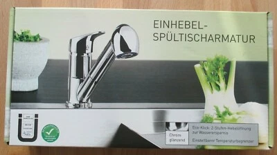 Einhebel Spültisch Armatur Wasserhahn für Küche NEU in der OVP Chrom glänzend - Bild 1 von 4