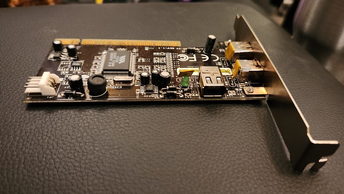 VIA VT6306 2+1 Port PCI FireWire Controller Card eBay