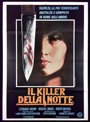 IL KILLER DELLA NOTTE manifesto poster Leonard Mann Rachel Ward Night School D93
