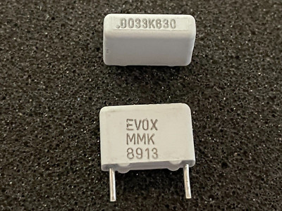 EVOX (MMK) Metallized Polyester Capacitor .0033uF 630V 10% - Qty.5.