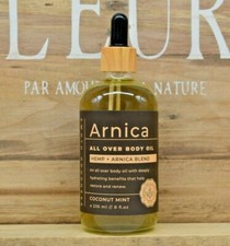 EARTH GOODNESS Arnica Hemp  Arnica Blend Coconut Mint All Over Body Oil 8oz