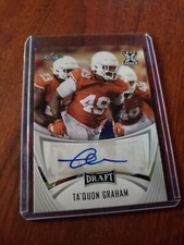 TA'QUON GRAHAM 2021 Leaf Draft XRC SP ROOKIE Auto Texas Longhorns Falcons RC