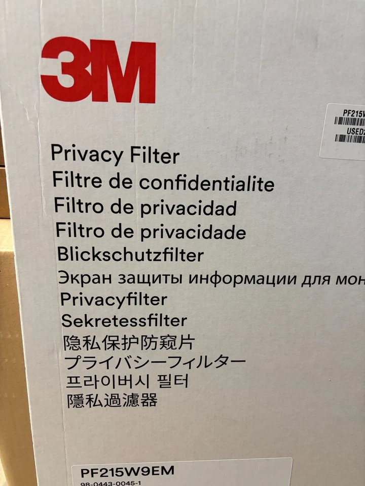 3M PF215W9EM Privacy Filter Black With COMPLY Magnetic Attach For 21.5" Monitors - Image 3 of 4