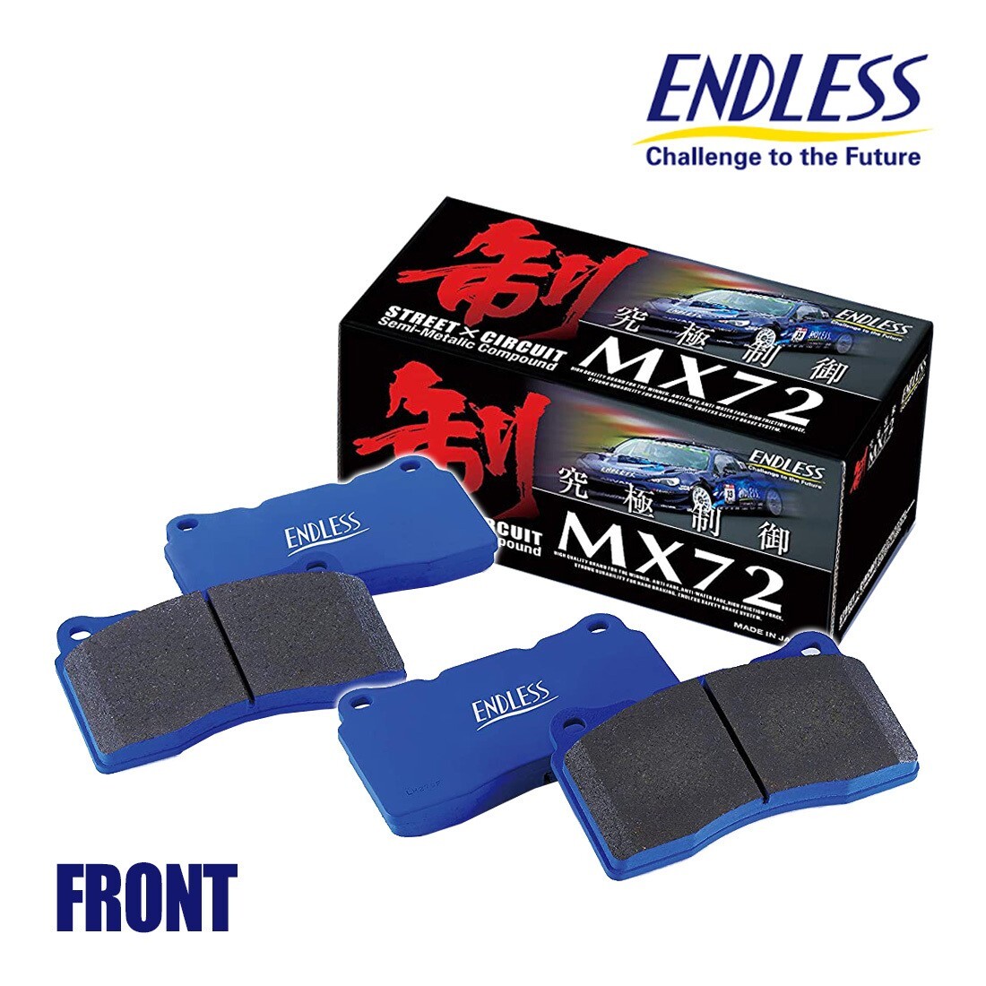 ENDLESS MX72 Front 4 Pot Brake Pads For: Mitsubishi Lancer Evo 5 6 7 8 9 10