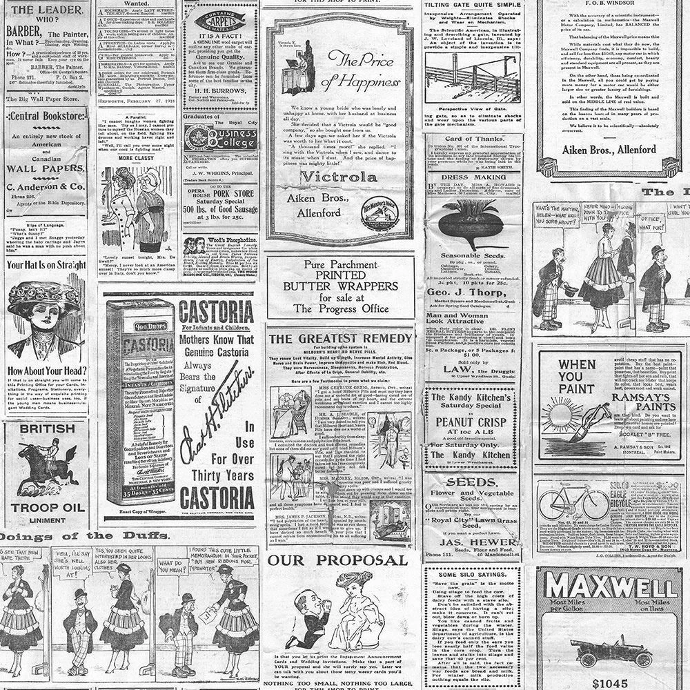 Vintage Newspaper Wallpaper