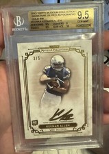 2013 Keenan Allen RC topps museum collection Gold auto BGS 9.5/10 SSP POP1 #3/5