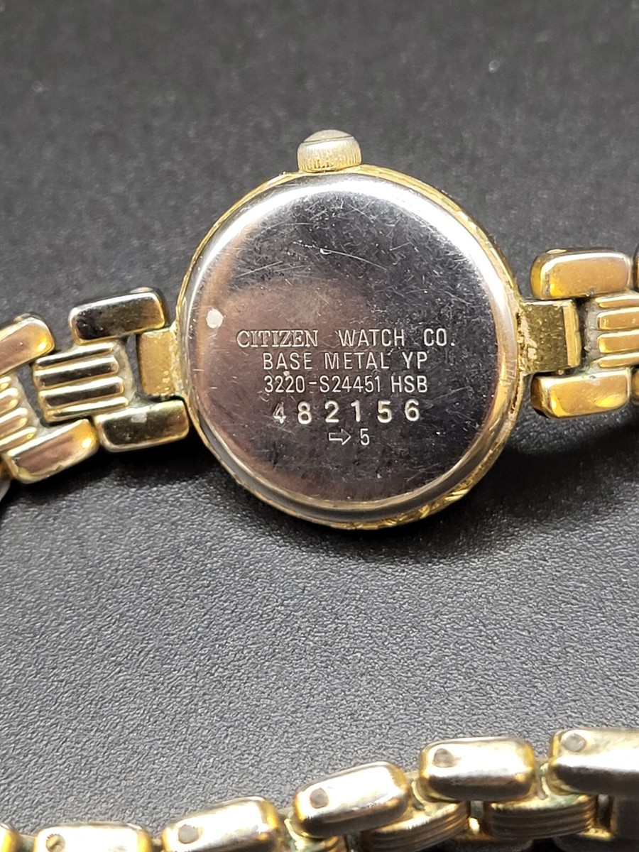 Vintage Citizen Japan Ladies Gold Plated (YP) Tone Quartz Analog