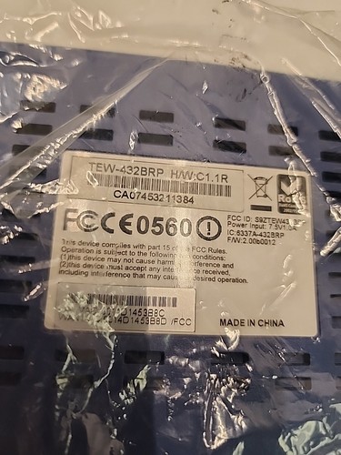 TRENDnet TEW-432BRP 54 Mbps 4-Port 10/100 Wireless G Router ~ Open Box - Picture 5 of 17