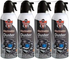 Falcon Dust-Off Electronics Compressed Gas Duster, 10oz - 4 Pack