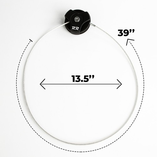 Bicycle Cable Lock Compact Lightweight Retractable Bike Lock Roller and Foldable - Picture 6 of 6