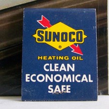 Rare Vintage Matchbook D3 Sunoco Heating Oil Clean Richmond Indiana Products