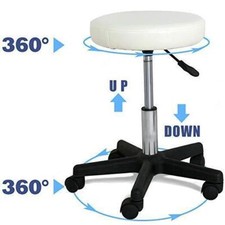 Tattoo Salon Stool Hydraulic Swive Rolling Chair Facial Massage Stool Adjustable