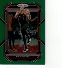 2023 Panini Prizm WNBA #34 Kiah Stokes Green Prizm Las Vegas Aces