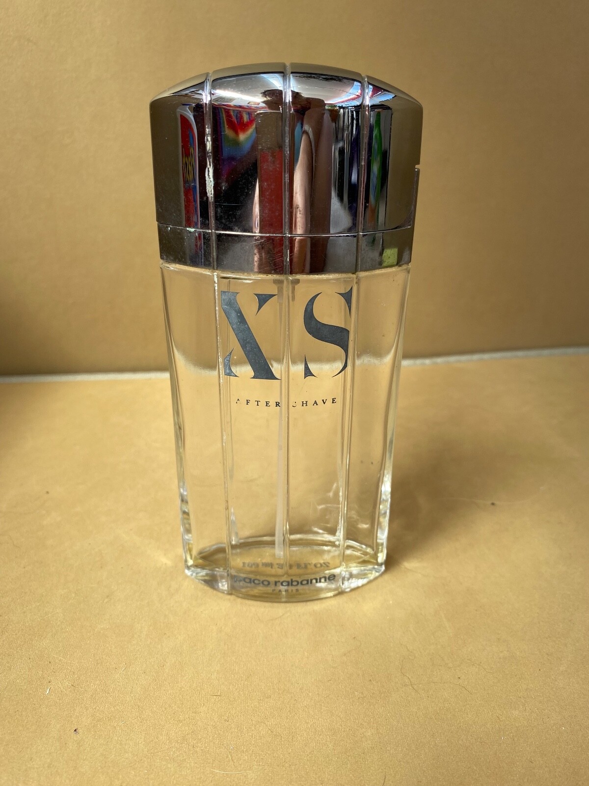 Paco Rabanne XS after shave spray empty bottle