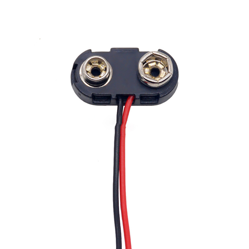 9V Batterie-Clip Mit 150 Mm Kabel – Verzinnte Anschlüsse Für Elektroprojekte, Schalter & Steckdosenzubehör