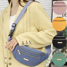 Waterproof Fanny Pack Belt Waist Bag Cross Body Shoulder Bag Womens Large Purses