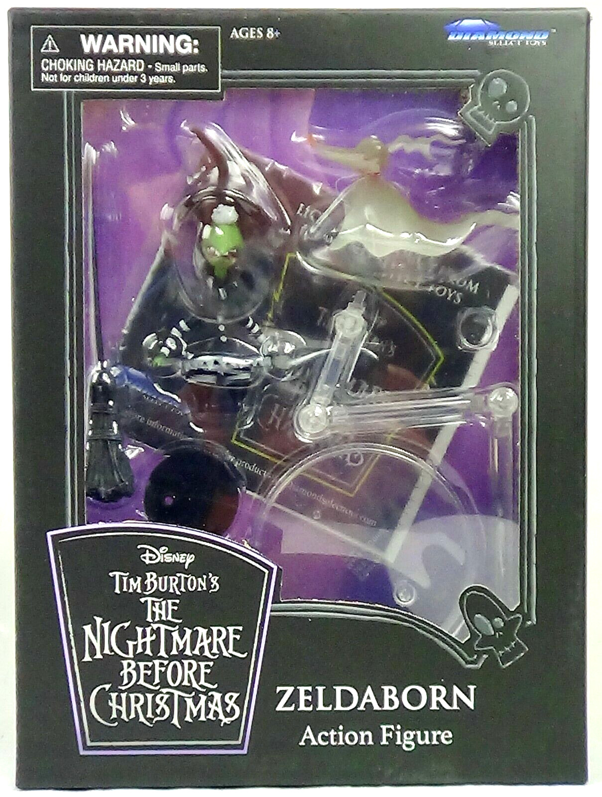 Nightmare Before Christmas Zeldaborn & Zero Action Figure Disney Diamond Select