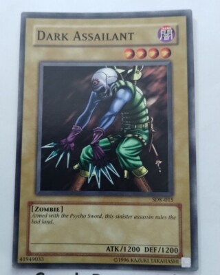 YuGiOh Dark Assailant Starter Deck Kaiba SDK-015 1st Edition