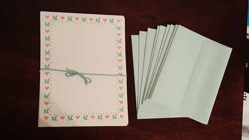 Vintage Schreibwaren 70er/80er Jahre Hearts & Roses CR Gibson mit OVP teilweise + Bonus - Bild 3 von 7