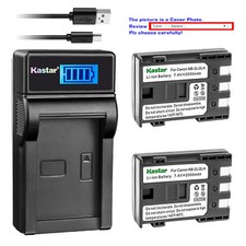 Kastar Battery Charger Canon NB-2L DC301 DC310 DC320 DC330 DC410 DC420 ZR950